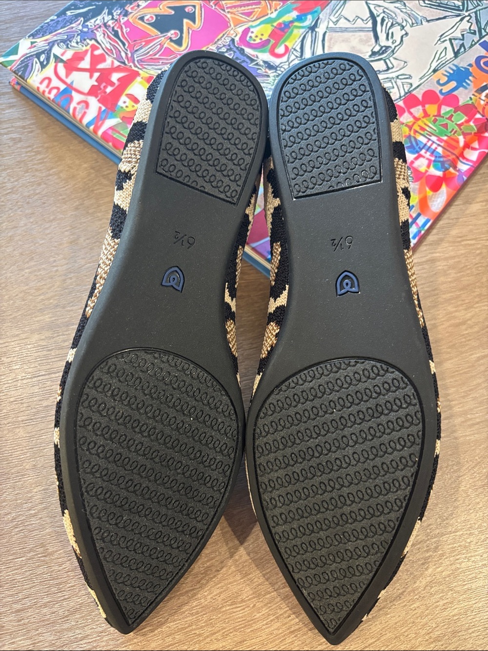 Rothy's Leopard-Print Pointed Toe Flats, new without box - Picture 4 of 4